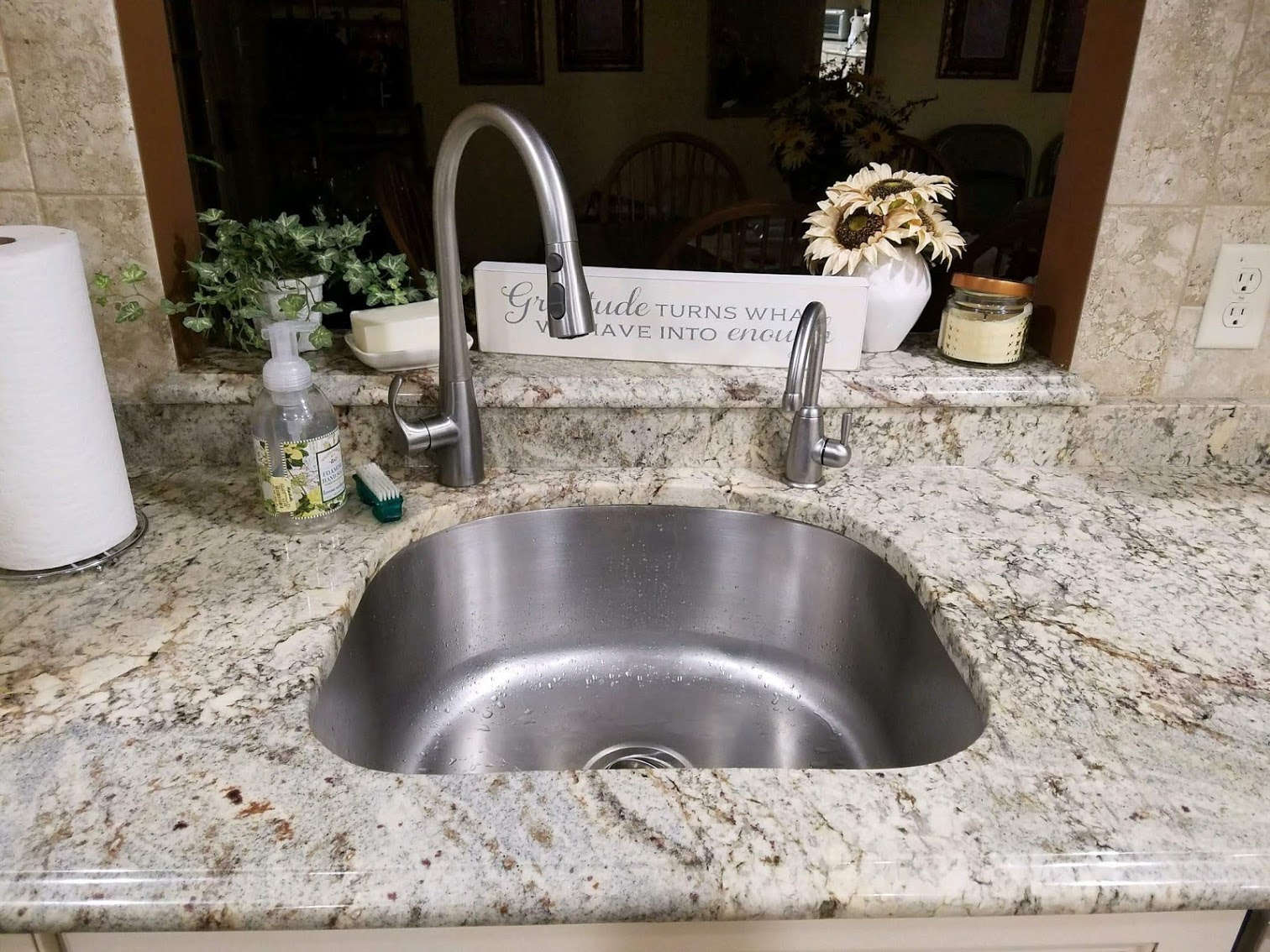 sink with granite countertop - types of sinks concept