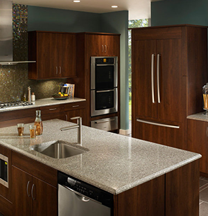 view of countertop - quartz and granite countertop installation concept